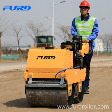 550kg Walking Behind Double Drum Compactor Machine Road Roller